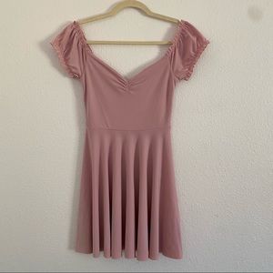 Urban Outfitters princess neckline dress pink